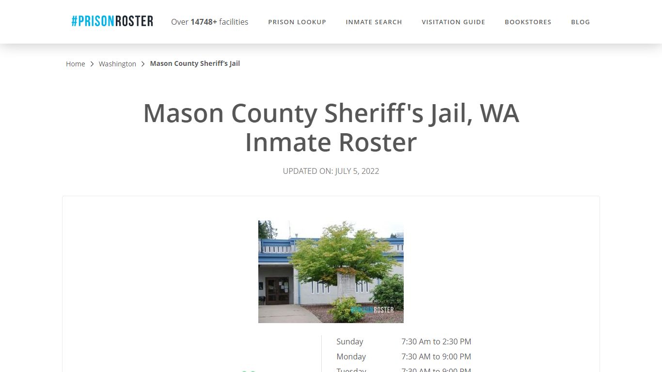 Mason County Sheriff's Jail, WA Inmate Roster - Prisonroster